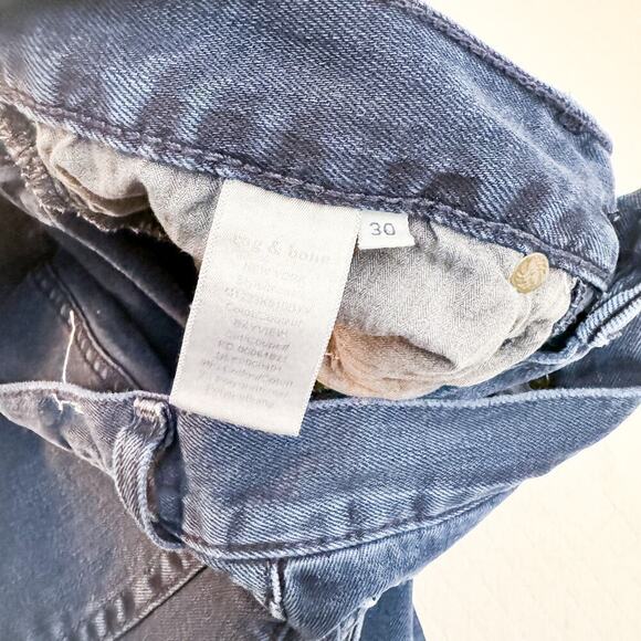 Rag & Bone Slim Fit 2 Button Fly Dark Wash Denim Jeans Size 30 - Picture 4 of 8